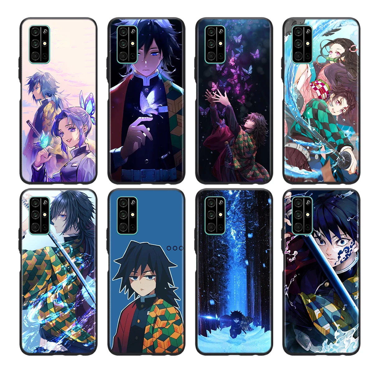 

Demon Slayer Tomioka Giyuu Soft TPU Cover For Honor 9 10 X10 9A 9C 9S 9N 10i 10X 9X Lite Pro 5G Phone Case Shell
