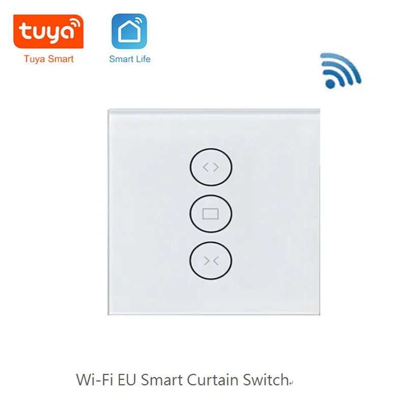 

Tuya WiFi Curtain Blind Switch EU For Roller Shutter Electric motor Google Home Alexa Echo Voice Control Smart Home Smart Life