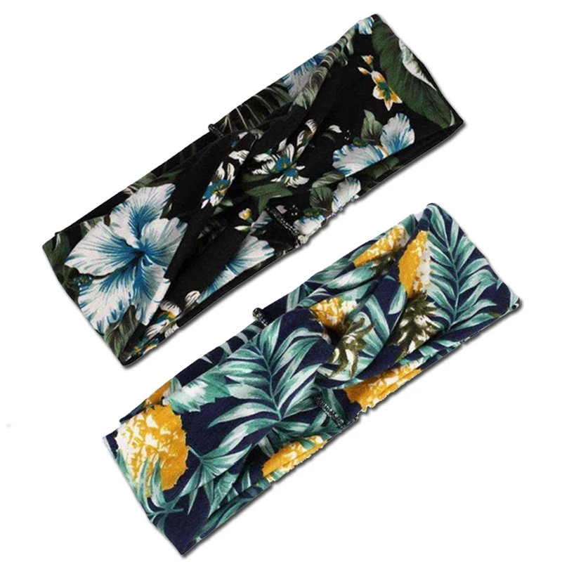 

Latin Dance Accessories Fashion Flower Print Headband Cha Cha Salsa Rumba Samba Practice Wear Elastic Dance Headdress DNV13561
