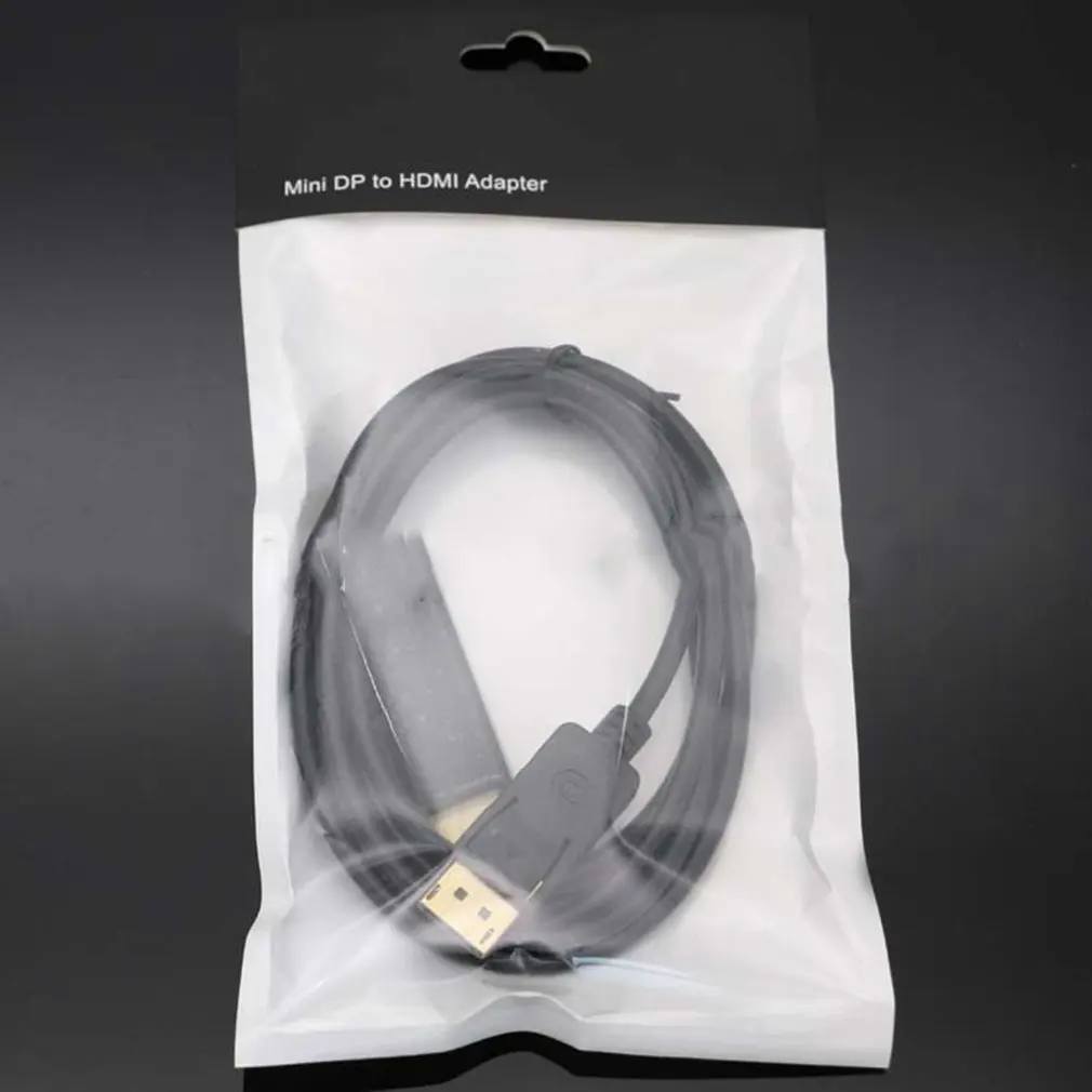 

1.8 Meters Display Port DP Male to HDMI-compatible Cable Adapter Converter Cable 4K Laptop PC HD TV Converter Polybag - ONLENY