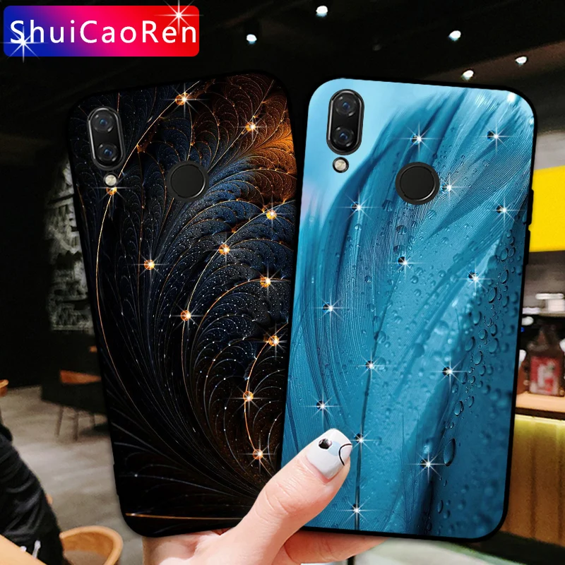 Блестящий Мягкий чехол со стразами для Huawei Nova Lite 2 2i 2S 3 4 3E 3i 4E ТПУ чехлы Honor Magic |