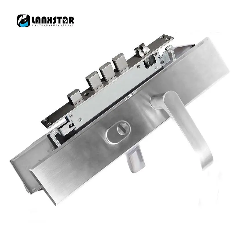 LANXSTAR дверные замки медиаторы 304 нержавеющая сталь блокировка ключа в коробке