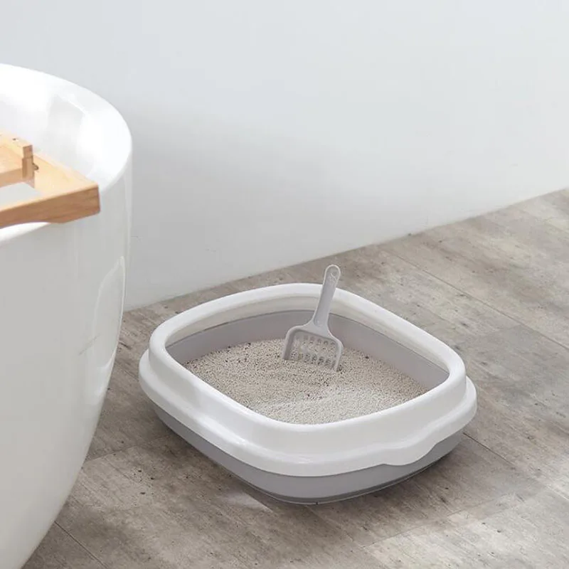 Cat training Toilet Litter Box Durable Training Kit Big Space Robot Bedpan Dog Kitten Tray | Дом и сад