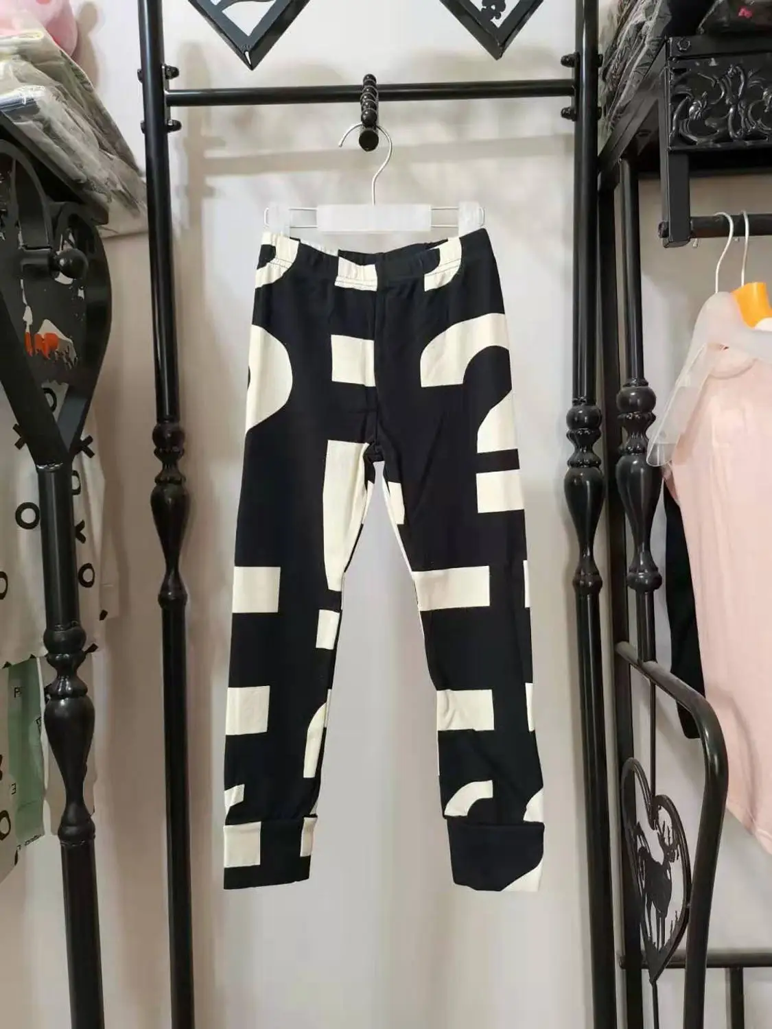 Black Leggings Комплект одежды для детей; коллекция года; сезон осень-зима; StRafina; куртка для мальчиков и девочек; толстовка; брюки; детский топ; футболка; платье; детская одежда - Цвет: Black Leggings