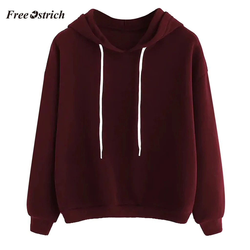 Женская толстовка большого размера Free Ostrich Повседневная Свободная Толстовка С