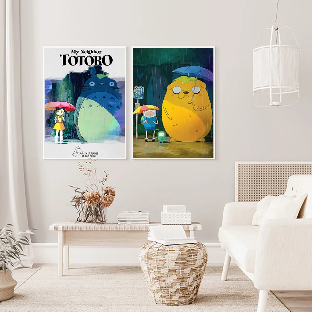 Мой сосед Тоторо Миядзаки Хаяо классический аниме плакат настенный кино