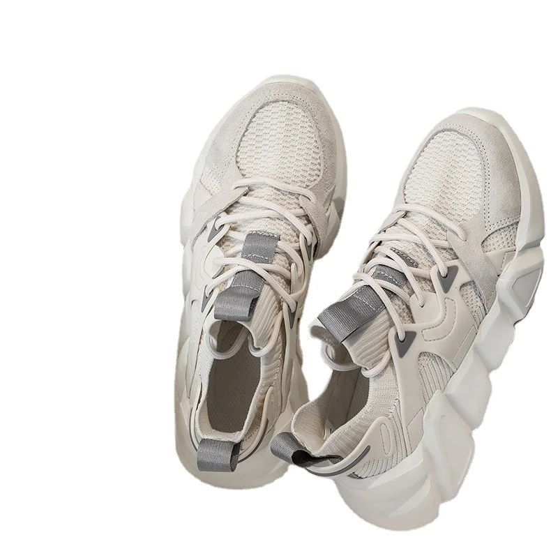 Женские массивные кроссовки на платформе модная весенняя дышащая удобная