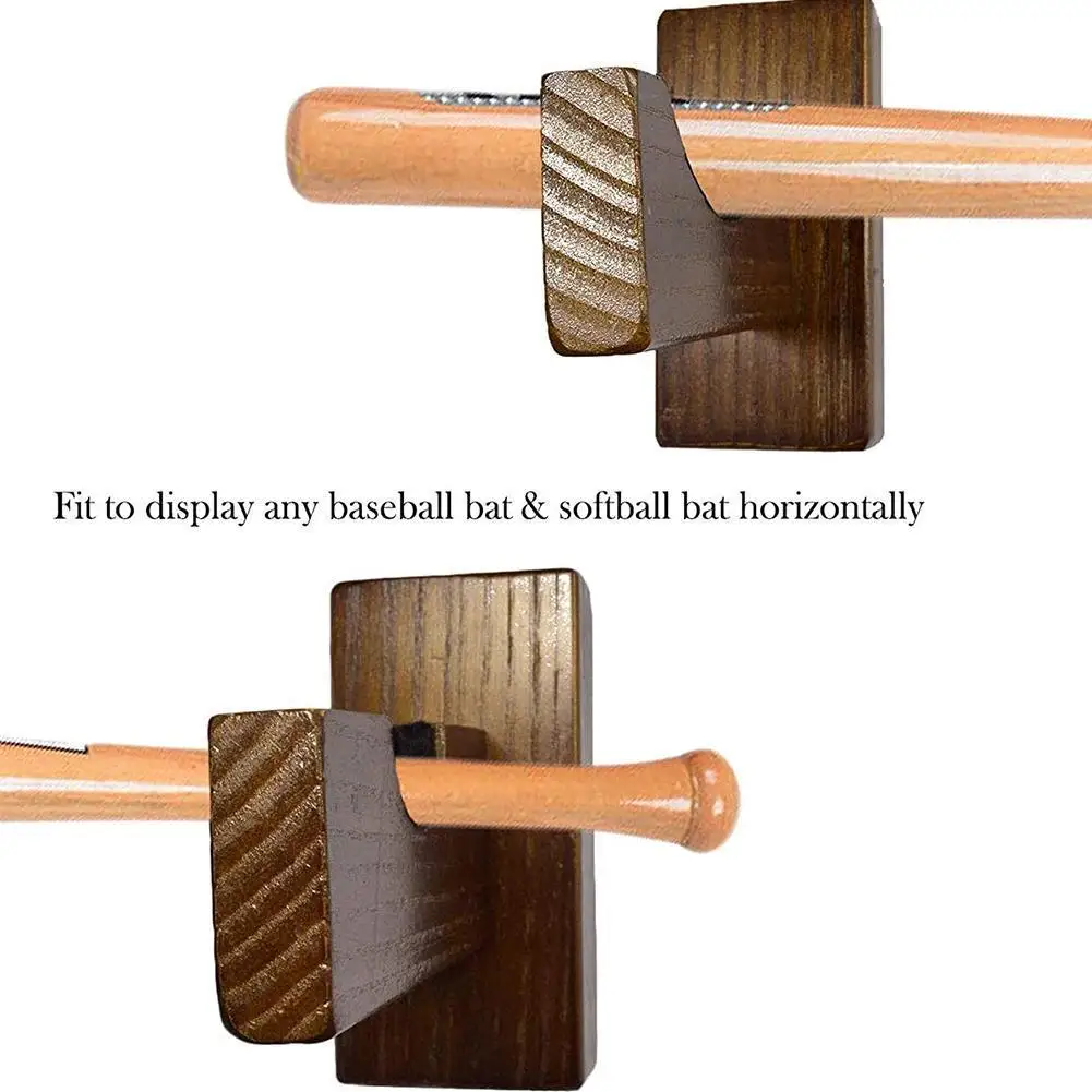 

Baseball Bat Display Wall Mount,bat Holders For Wall with and Screws Baseball Bat Display Felt Mount Wall Liner Base I7Z2
