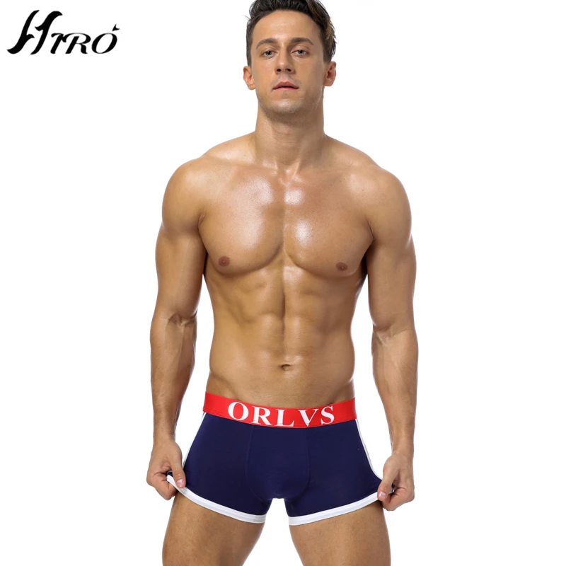 5 шт. модный бренд BS сексуальное нижнее белье мужские боксеры хлопок Cueca гей шорты