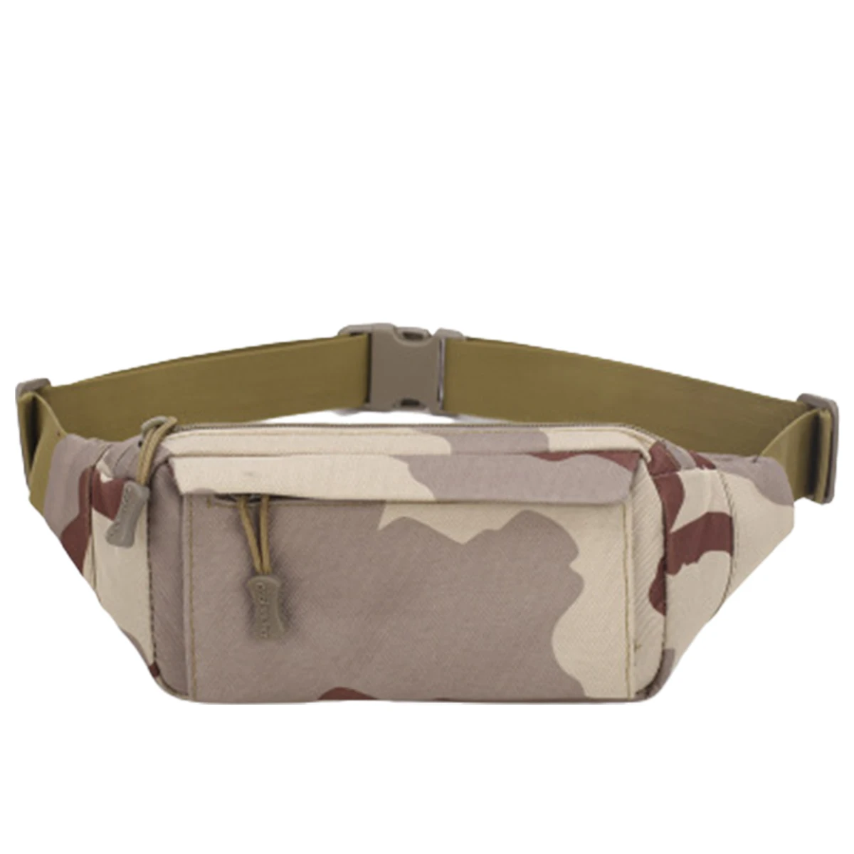 

Men Zipper Multi-Functional Outdoor Slant Shoulder Chest Bag Camouflage Casual Waist Bag Male Wear-resistant Daily Sports Pack