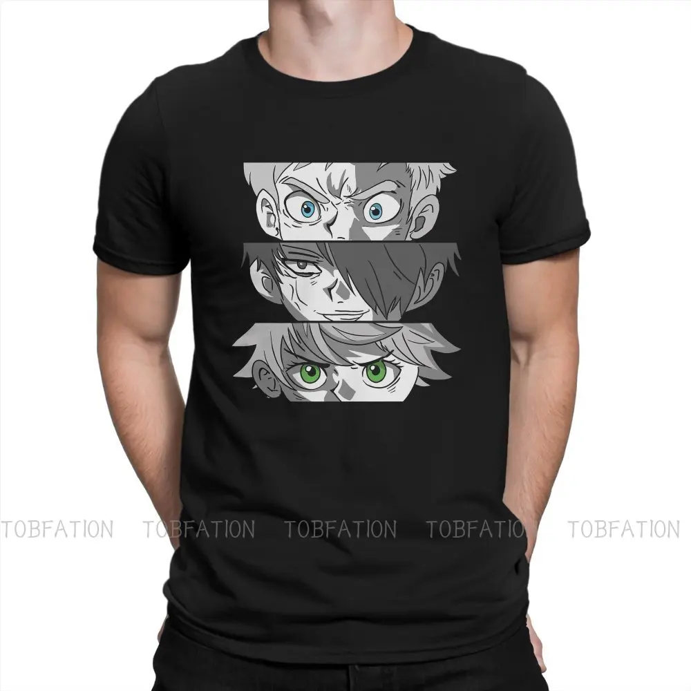 

Yakusoku No Neverland Fashion TShirts The Promised Neverland Men Style Pure Cotton Tops T Shirt O Neck Oversized