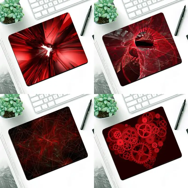 

FHNBLJ Abstract Red Vitesse Laptop Gaming Mice Mousepad Small Pads Rubber Mouse Mat MousePad Desk Gaming Mousepad Cup Mat