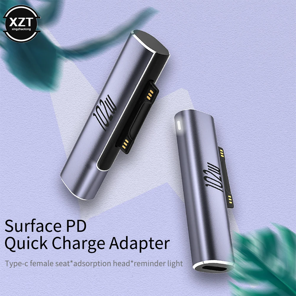 Переходник USB Type C PD для Microsoft Surface Pro 8 7 6 5 4 3 102 Вт |