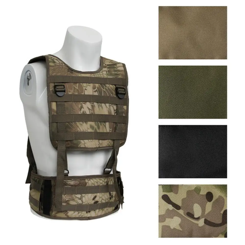 

Охотничий Жилет Molle, тактический пояс с подкладкой, с ремнем для пейнтбола, страйкбола, нагрудный жилет 600D, водонепроницаемый, Оксфорд