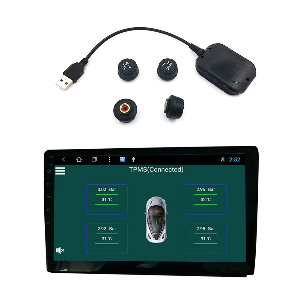 

100% новая система мониторинга давления в шинах IP67 TPMS с противоугонными гайками