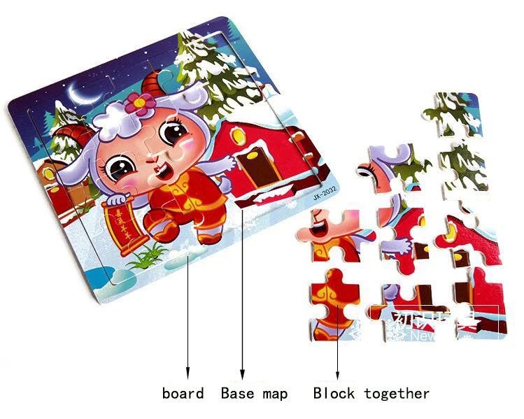 Детские игрушки деревянные 3d головоломки мультфильм животных интеллект Дети образовательный мозговой тизер детская танграмма формы обучающий пазл игрушка