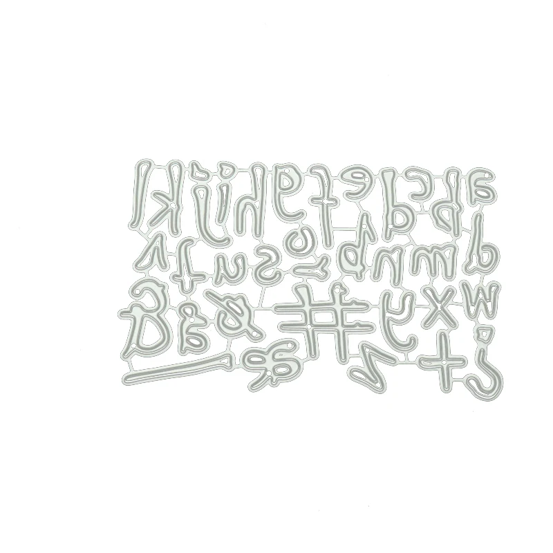 

New Design Metal Cutting Dies Symbol Letters Craft Stencil Diy for Scrapbooking Handmade Card Make Shape Album Decoration Model