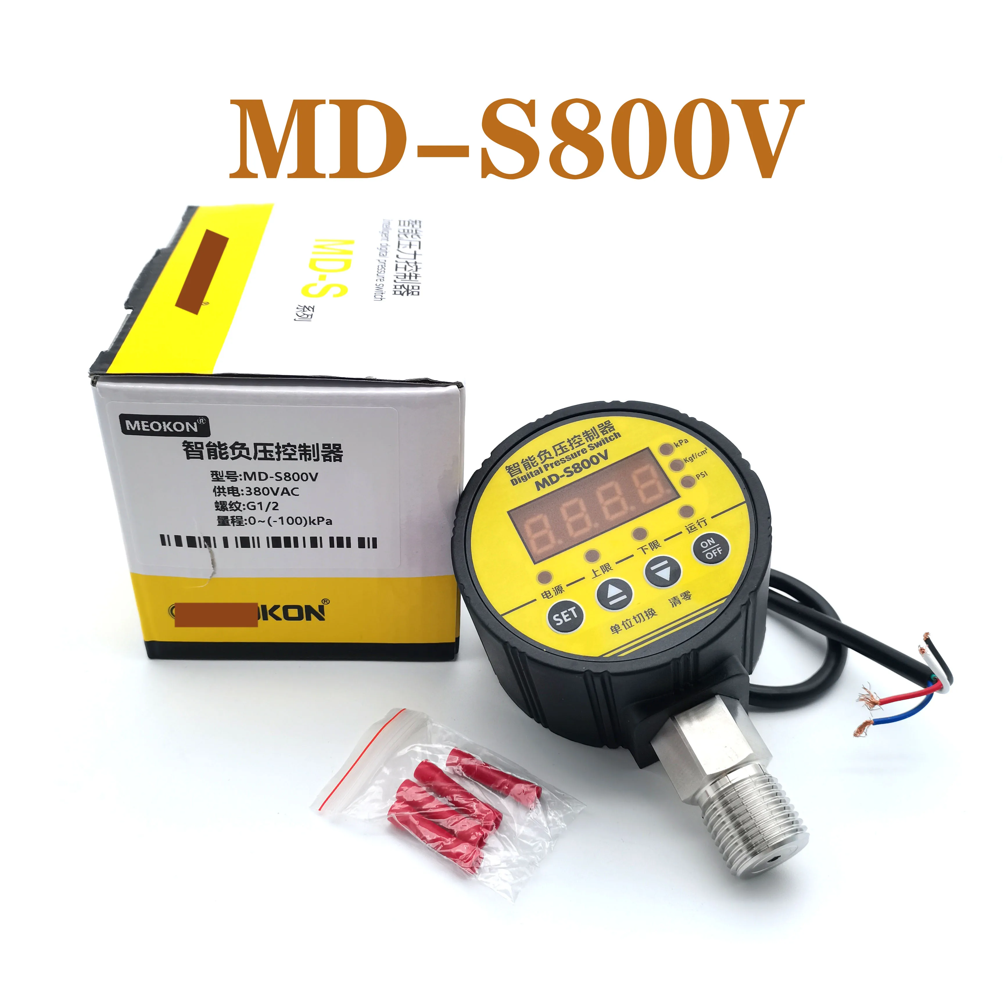 

MD-S800V Digital Display Negative Pressure Gauge Digital Display Vacuum Electric Contact Pressure Gauge Switch Negative Pressure