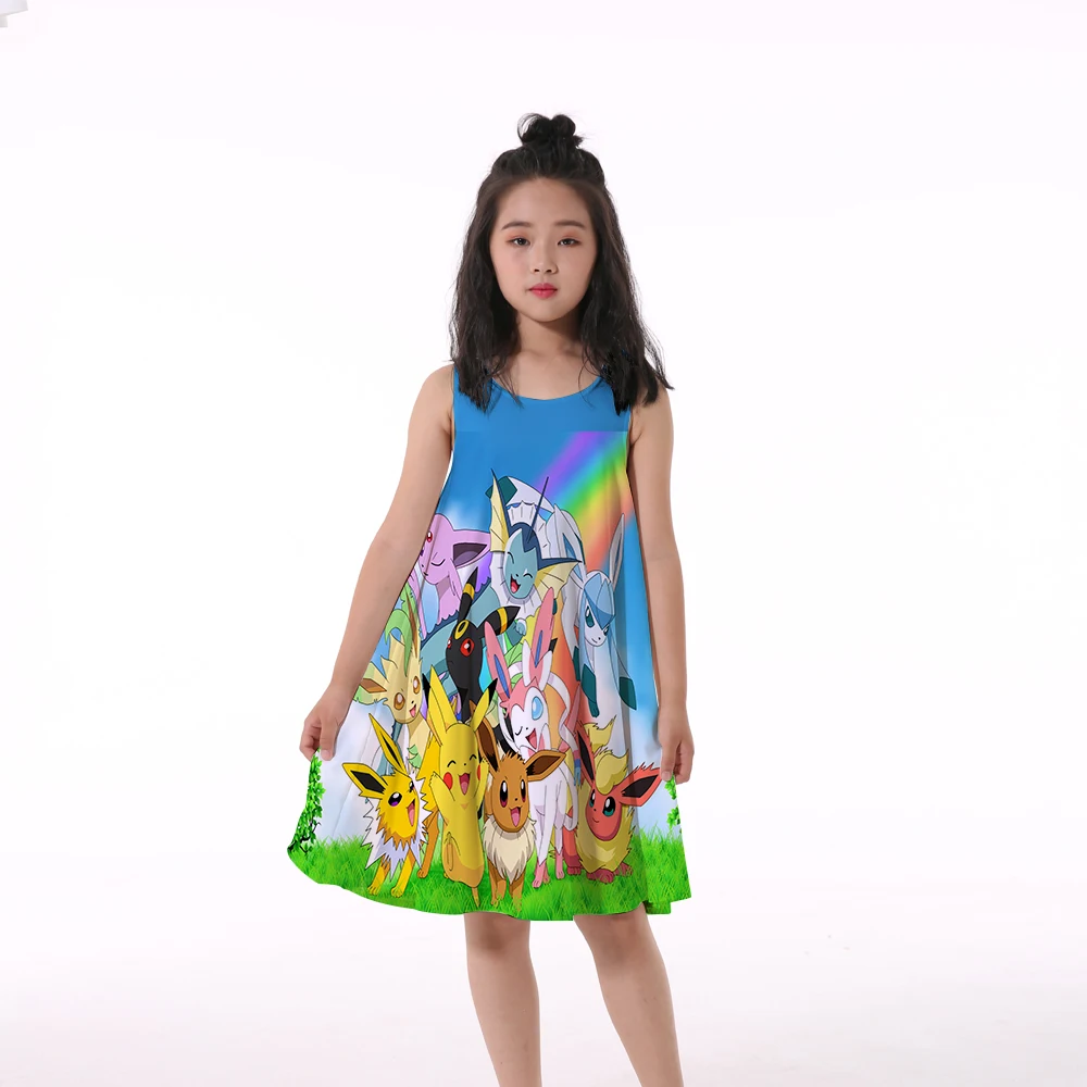 

Little girl Summer Party Unicorn Dress Girl Toddler Butterfly Frock School Dress Birthday Rainbow Tutu Dress for 2Year-10 Year