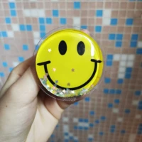 1pcs smiley quicksand stand holder for phone case for iphone 6 7 8 plus 11 12 mini pro max x xr xs max for samsung huawei xiaomi