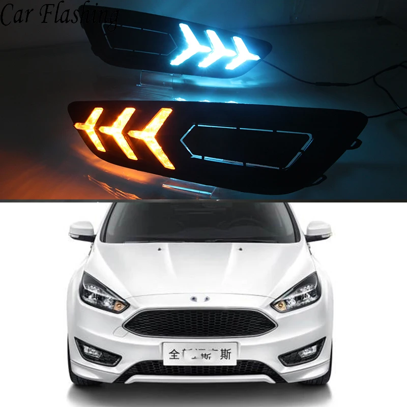 Автомобильная проблесковая 1 пара для Ford Focus 4 2015 2016 2017 2018 светодиодный автомобиль