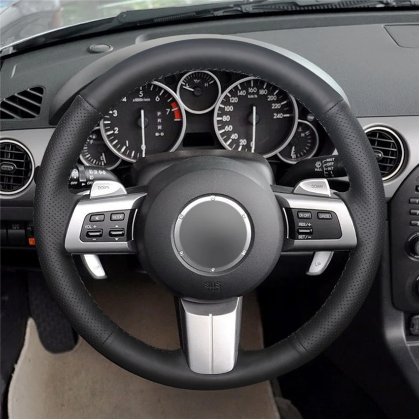 MEWANT для Mazda MX-5 2009-2013 Φ RX-8 CX7 2007-2009 черная искусственная кожа Micro Fiber | Автомобили и