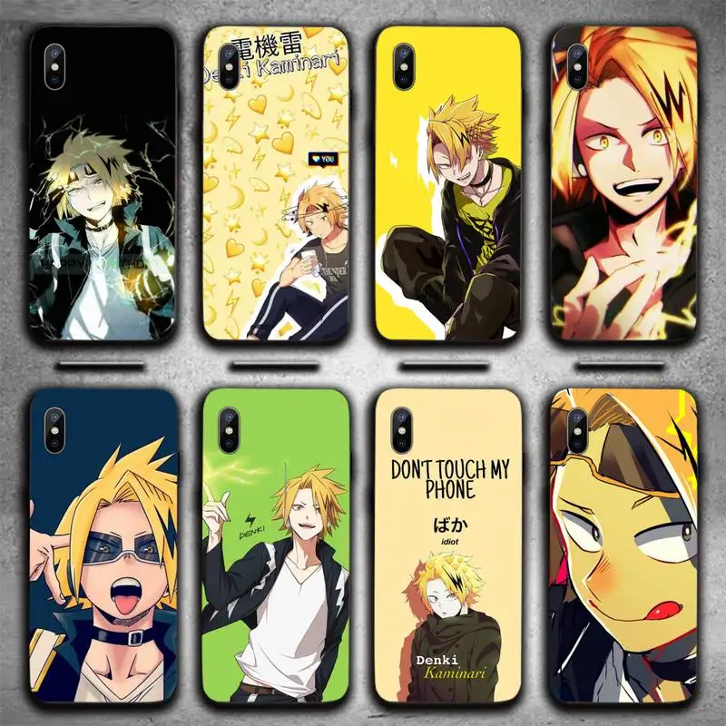 

Denki Kaminari My Hero Academia Phone Case For iphone 12 11 13 7 8 6 s plus x xs xr pro max mini