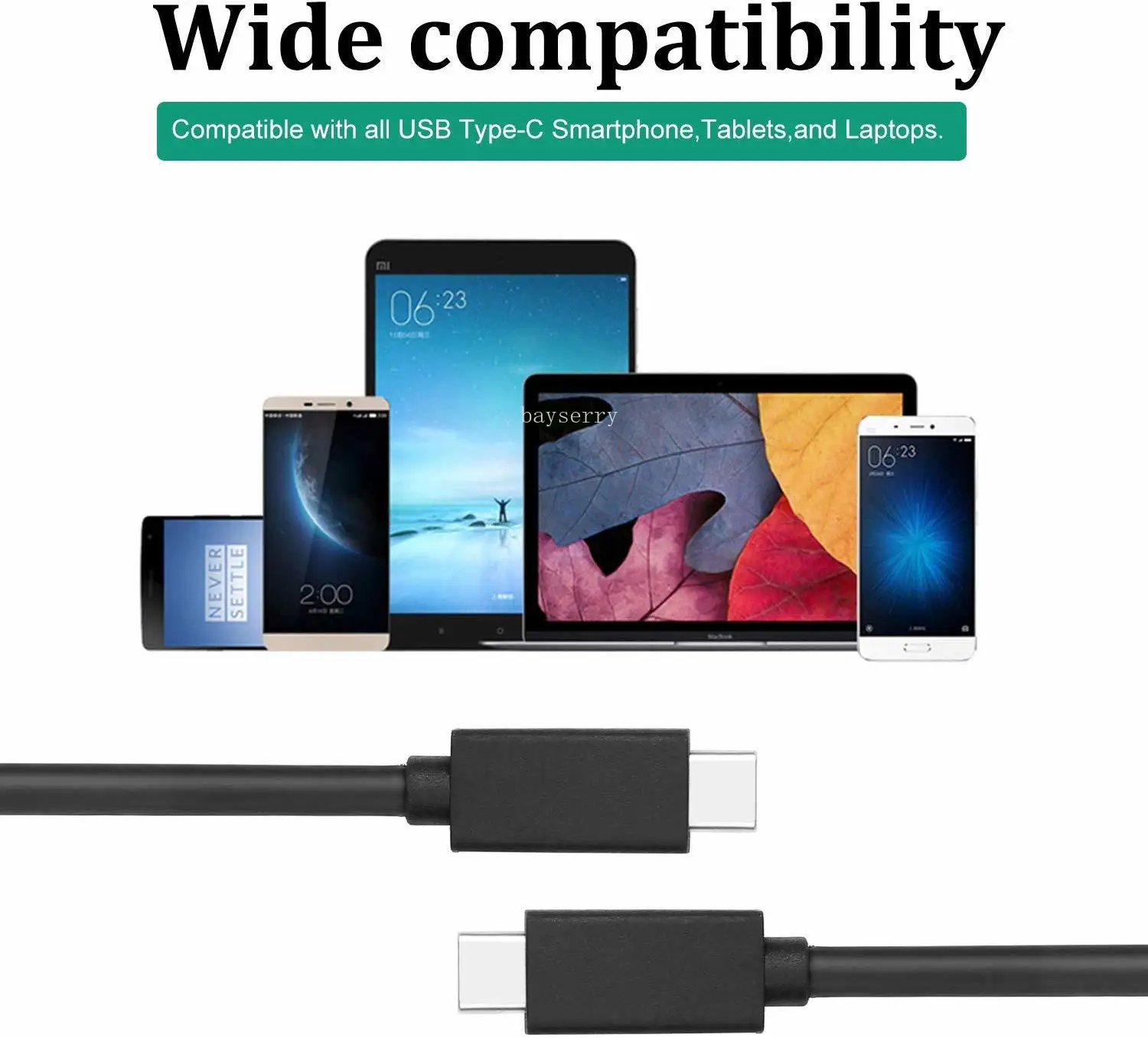Кабель USB C на Type PD 60 Вт кабель для зарядки Xiaomi Redmi Note 8 7 Galaxy 10 9 Plus S9 NOK Huawei зарядное