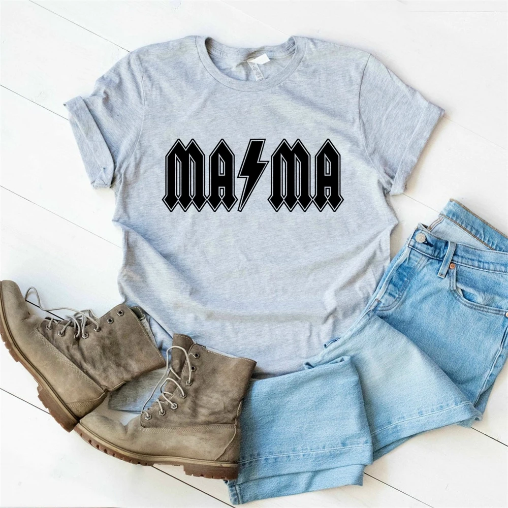 

Mama T-Shirt Rocker Mama Shirts Mother's Day Gift Shirt Gift For Mom TX5320