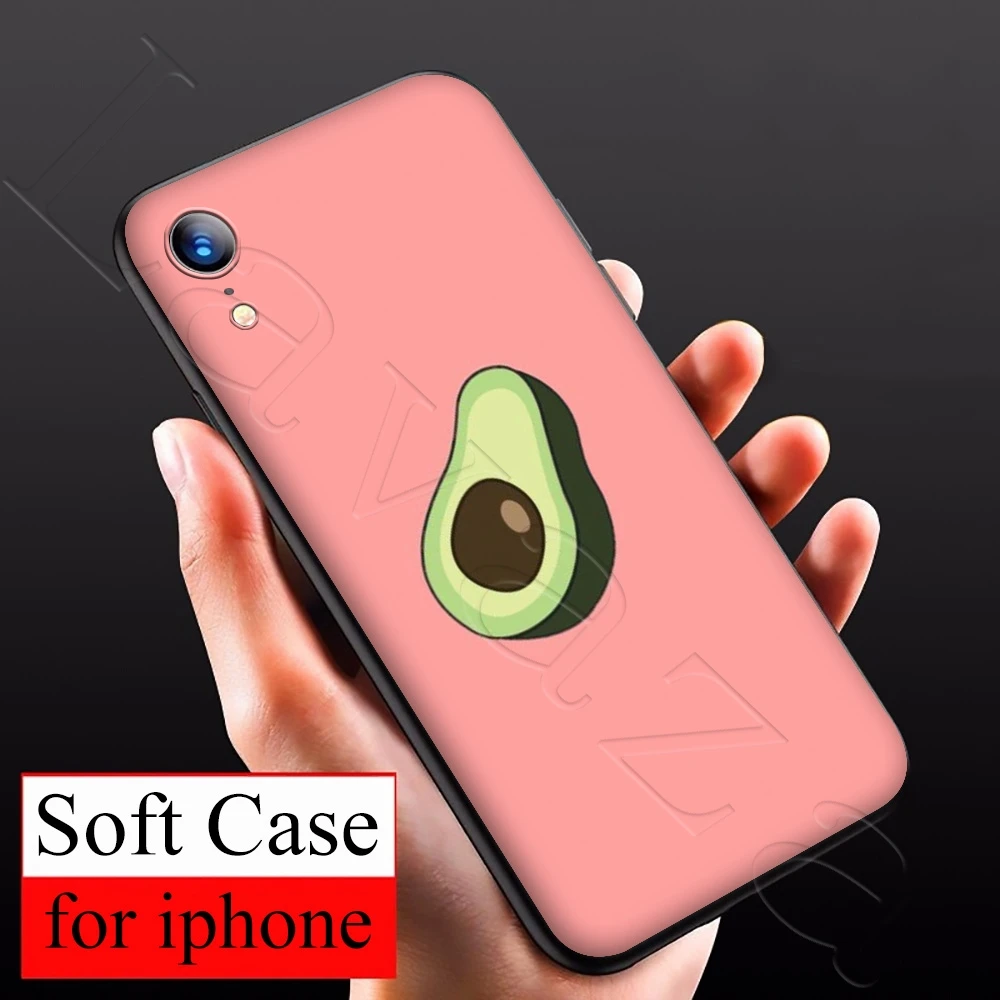Силиконовый мягкий чехол Lavaza с изображением авокадо для iPhone 12 Mini 11 Pro XS Max XR X 8 7 6 6S