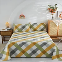 3 pcs bed set bedsheets queen king twin size flat sheet 1 pc bed sheet 2 pillowcasebed linen fitted sheet