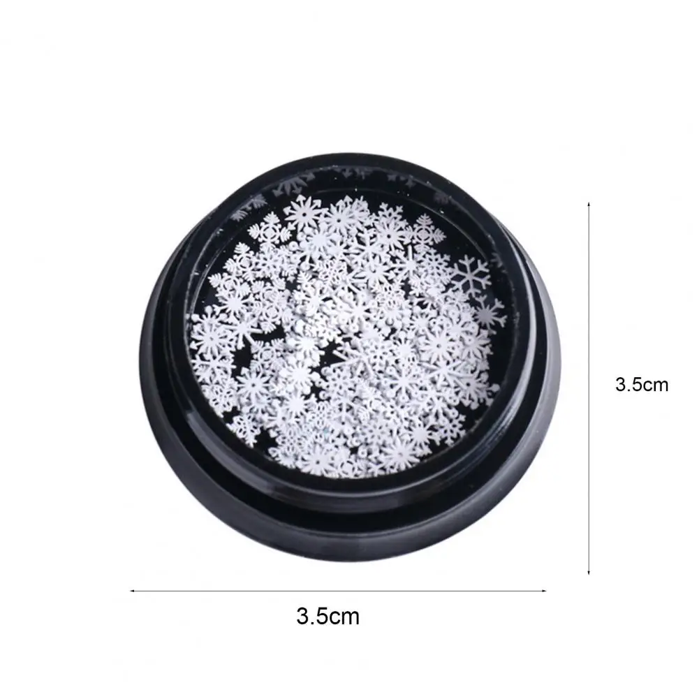 Металлические снежинки для ногтей с 3D-эффектом ультратонкие ломтики