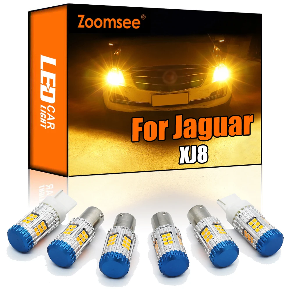 

Zoomsee Canbus For Jaguar XJ8 2003-2009 No Hyper Flash Error Vehicle LED Front Rear Turn Signal Light Indicator Bulb PY21W W21W