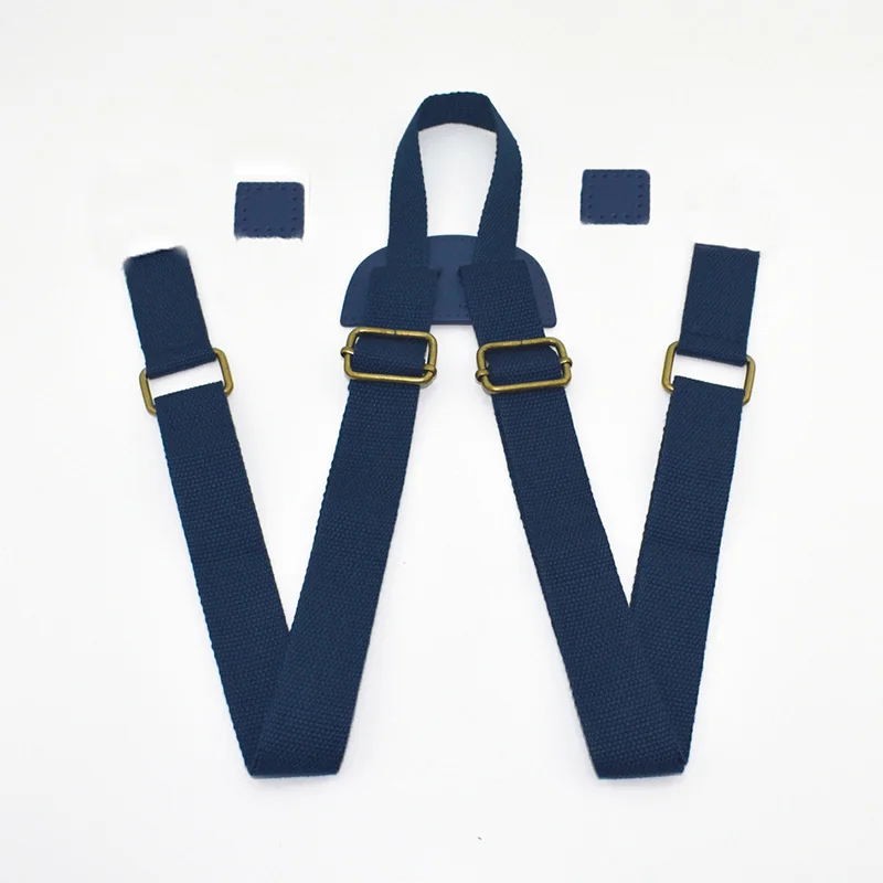 dark blue Adjustable Shoulder Backpack Belts DIY Replacement School Book Backpack Straps Accessories Black Gray High Quality Bags Strap - Цвет: dark blue