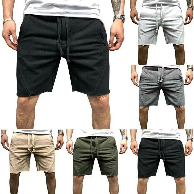 

Шорты мужские спортивные для тренировок, Пляжные штаны-карго, свободные спортивные штаны, брюки
