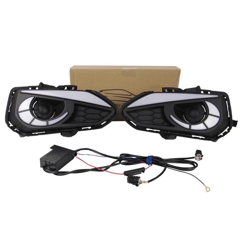 

2Pcs for Honda Fit or Jazz 2017-2018 Tri-Color Daytime Running Light