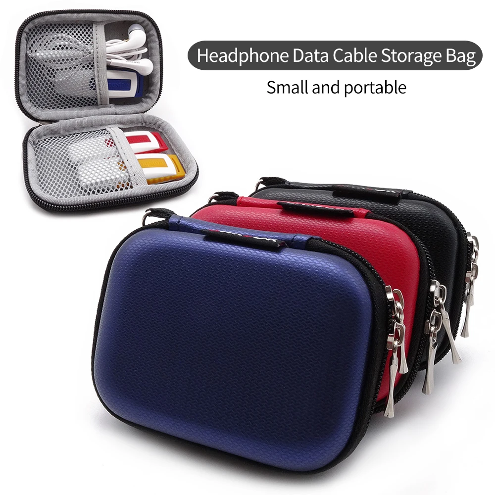 2019 новый маленький мешочек захваты наушники случае кабель организатор