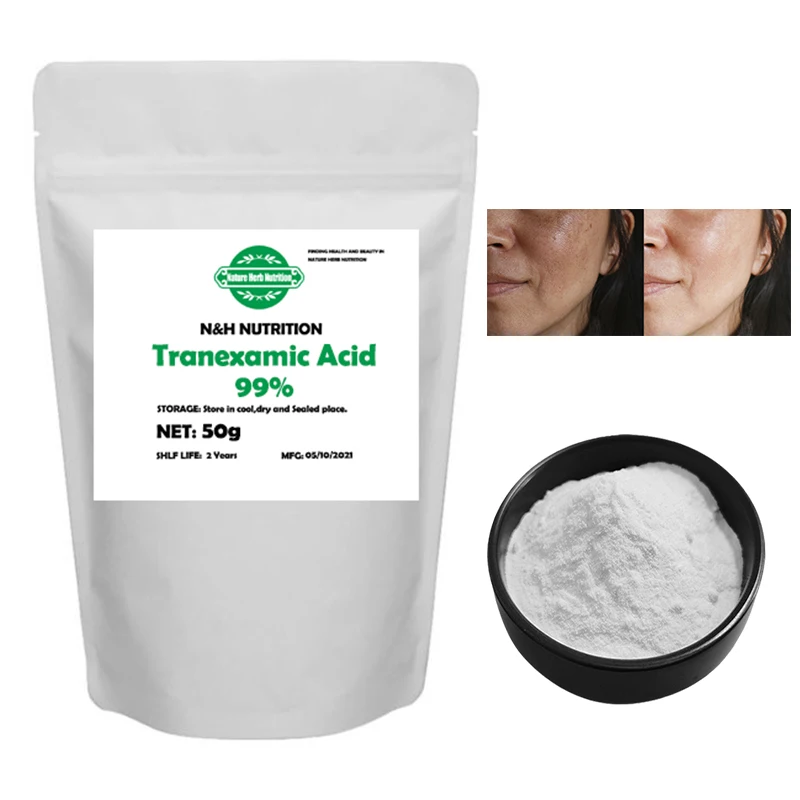 

Pure 99% Tranexamic Acid Whitening And Freckle Mask Powder DIY Skin Care Raw Material
