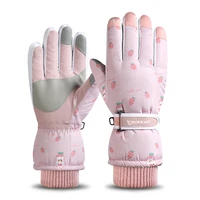 gloves women winter warm waterproof sports skiing accessory