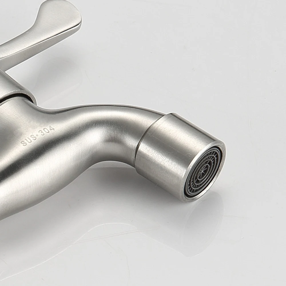 

Modern Fashion Garden 304 stainless steel Fast open faucet/ Wall Mounted Taps /Bibcocks Cold Water Faucet /Mop Pool Taps