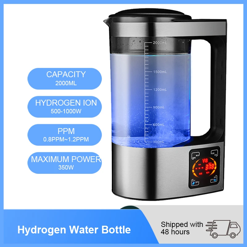 YenvK 80V-230V 2L Hydrogen Water Generator Electric Hydrogen Rich Water Kettle Water Ionizer Machine For Drinking