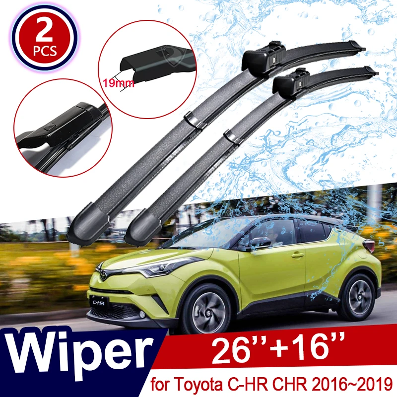 

for Toyota C-HR CHR 2016~2019 Front Window Windscreen Windshield Wipers Blades Car Wiper Blade Car Accessories 2017 2018