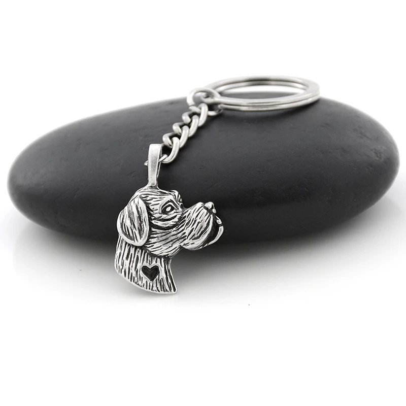 Брелок для ключей в стиле бохо шнауцер сибирская шелуха боксер немецкая овчарка