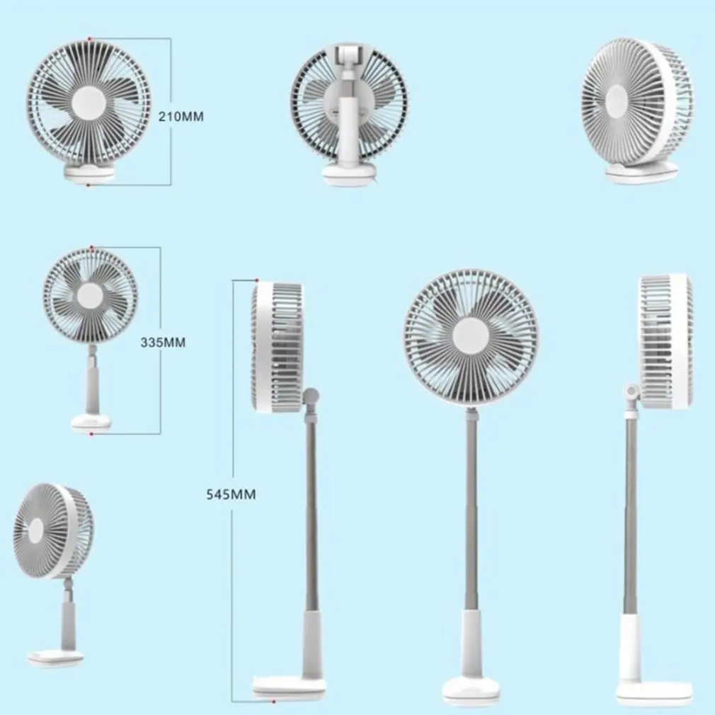 

F8 Retractable Clip Electric Fan 6-inch Multifunctional Small Fan Student 3 Gears Adjustable USB Charging Desktop Electric Fan