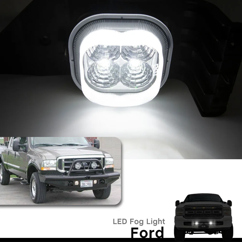 2x светодиодный противотуманный светильник дымовая линза для Ford F250 F350 F450 F550 2005 2007