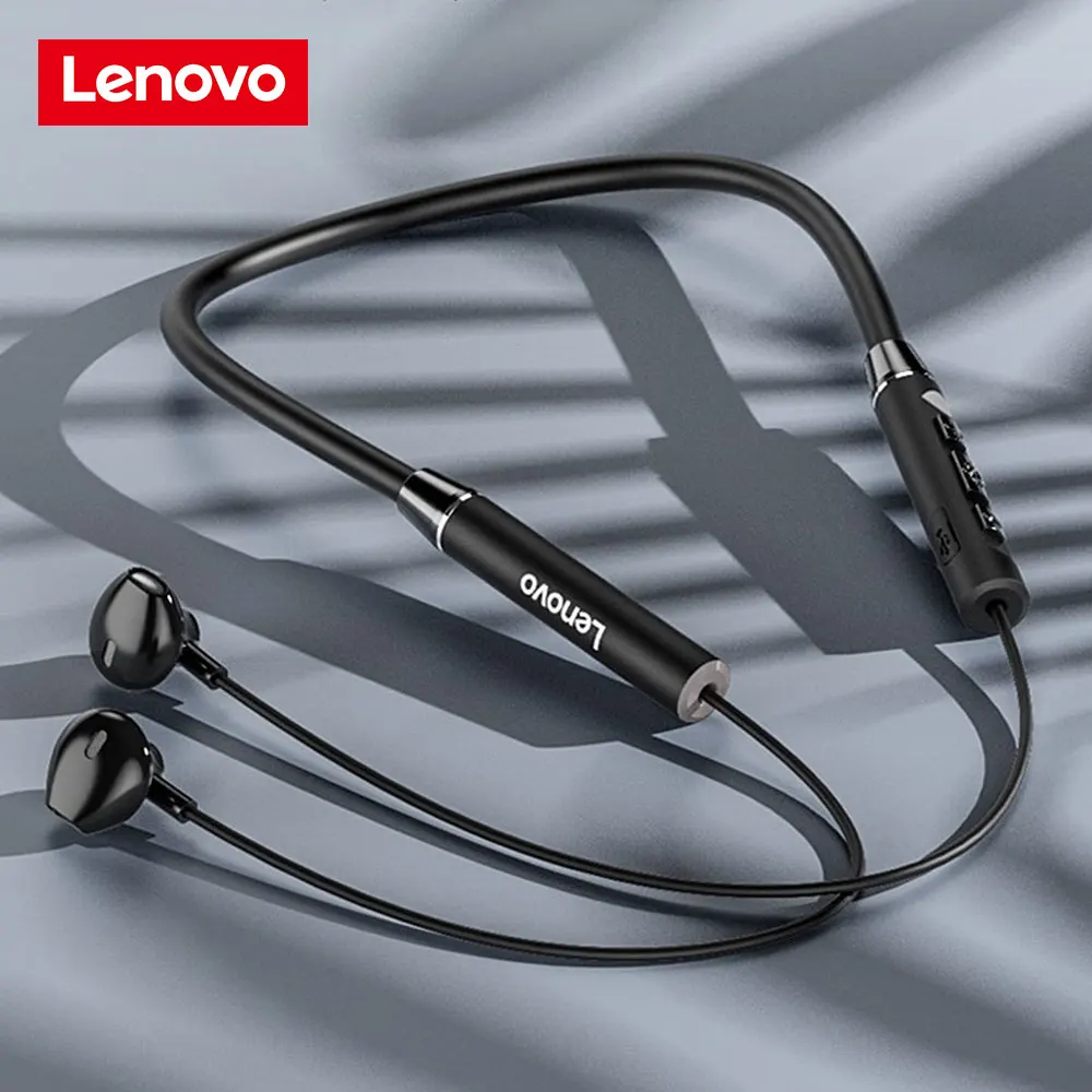 Наушники Lenovo QE08 с шейным ободом беспроводные Bluetooth-наушники HIFI 9D Спортивная