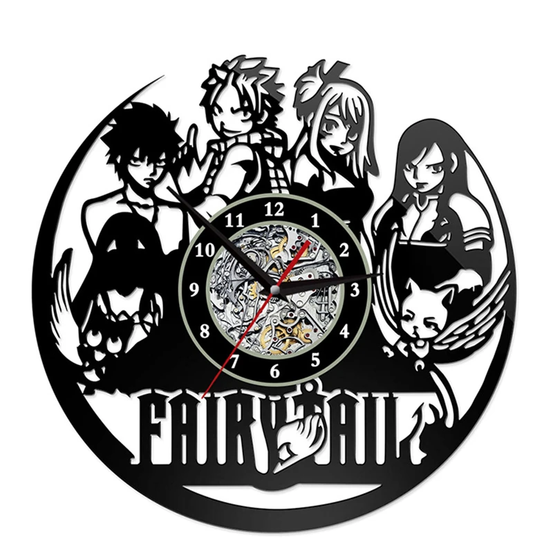 

FAIRY TAIL Cosplay Creativity Wall Clock Clock Crafts Anime Adult Child COS Home Decorations Halloween Christmas Party Gift