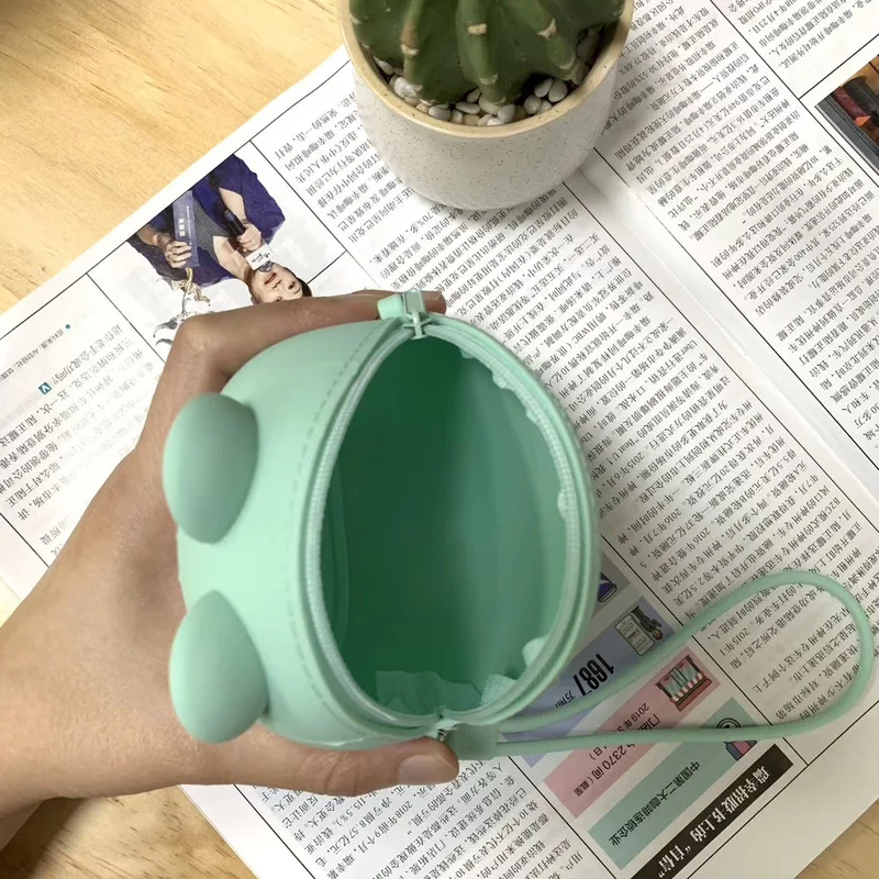 Кошелек для монет девочек силиконовый мини чехол Airpods s мультяшная сумка