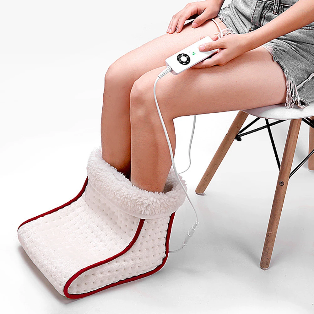 Зимний подарок электрическая теплая моющаяся грелка для ног нагревает