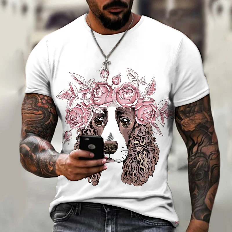 

Men's 3d Printed Animal Boxer Dog T-shirt Harajuku Hunting Funny Homme Women's Tee Summer O-neck Short Sleeve Anime Tops
